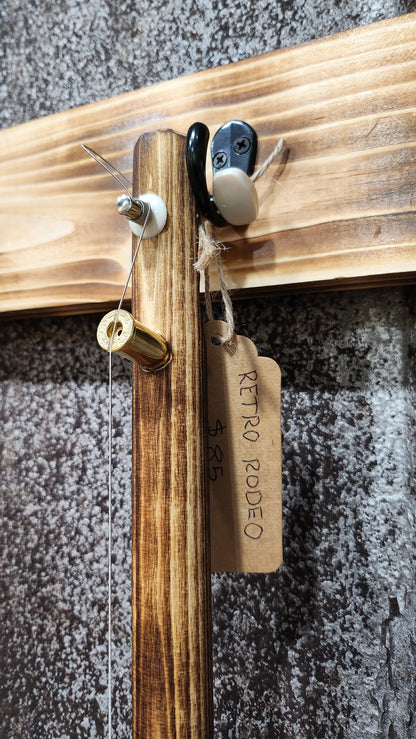 "Retro Rodeo" Mini Acoustic Cigar Box Bullet Banjo