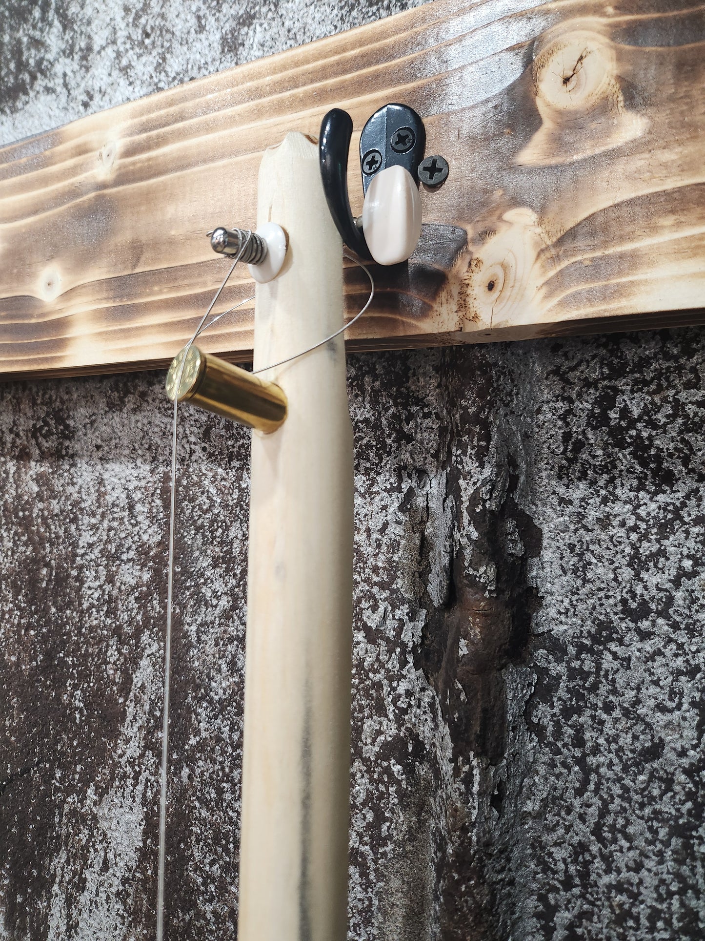 "Blue Bradley" Mini Cigar Box Bullet Banjo