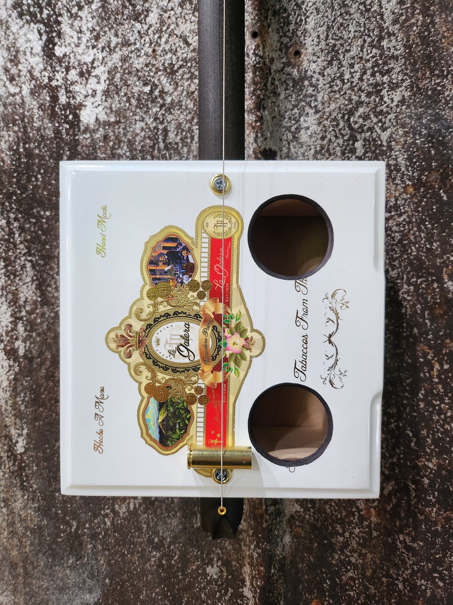 "OHAGURO" Mini Cigar Box Bullet Banjo