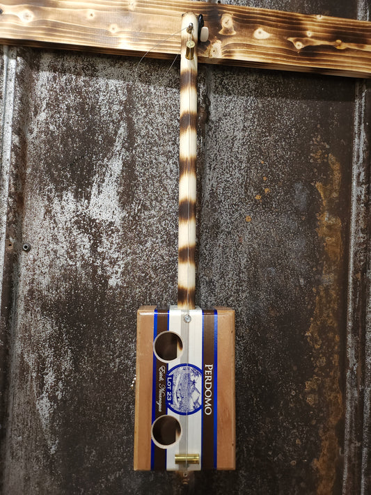 "Bohemian Palm" Mini Cigar Box Bullet Banjo