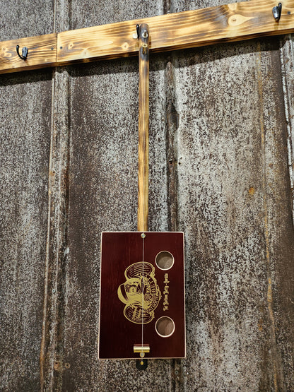 "Velvet Saddle" Premium Cigar Box Bullet Banjo