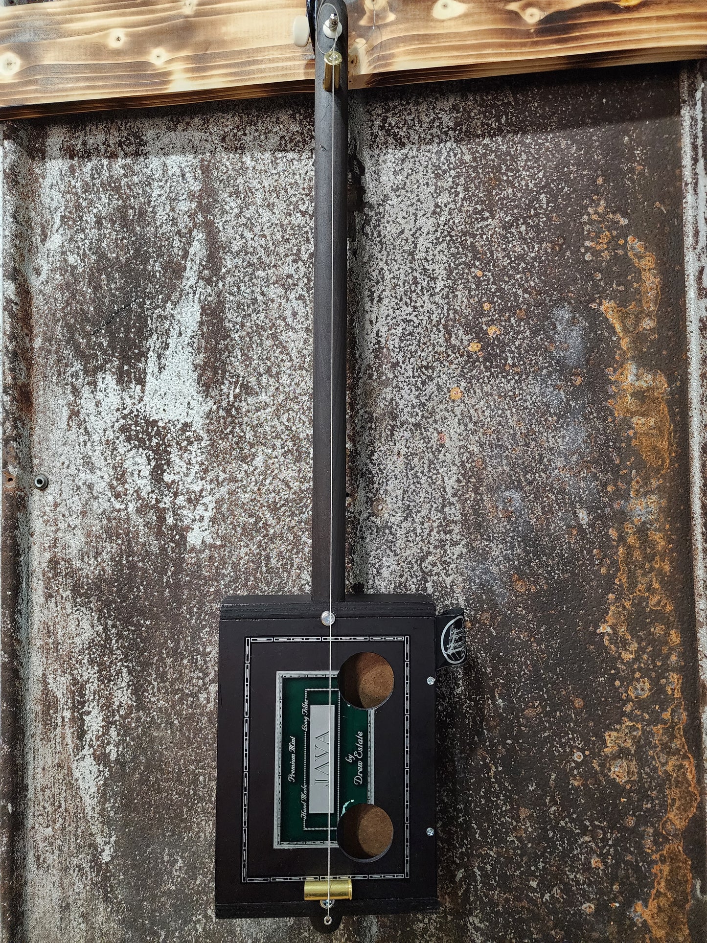 "Mint Chocolate Java" Mini Cigar Box Bullet Banjo