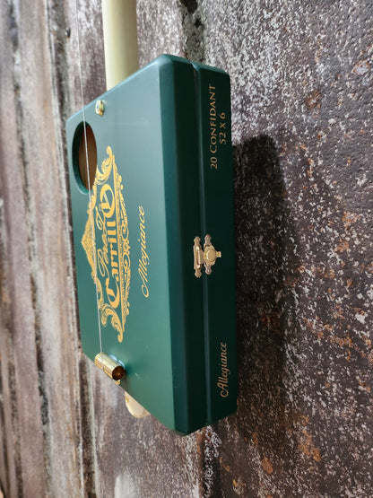 "Green Out" Premium Cigar Box Bullet Banjo