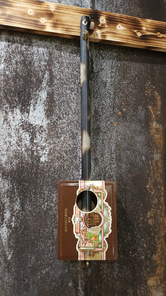 "Malt Baller" Mini Cigar Box Bullet Banjo