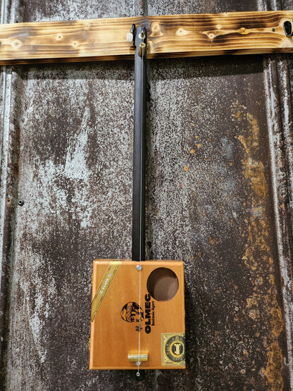 "Lil Slice" Mini Cigar Box Bullet Banjo
