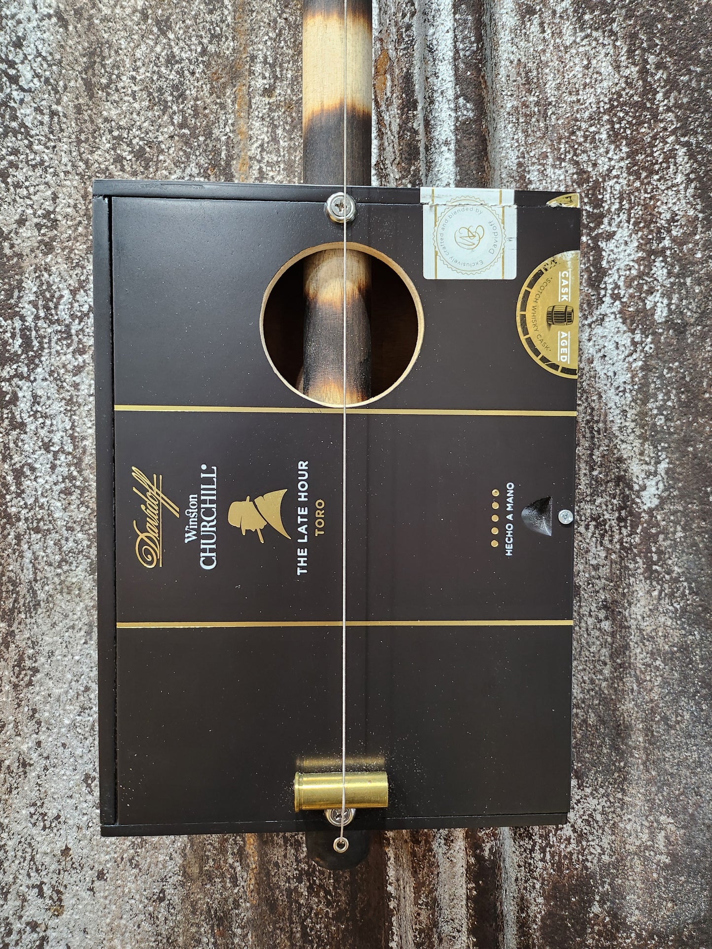 "Mountain Aire" Regular Cigar Box Bullet Banjo