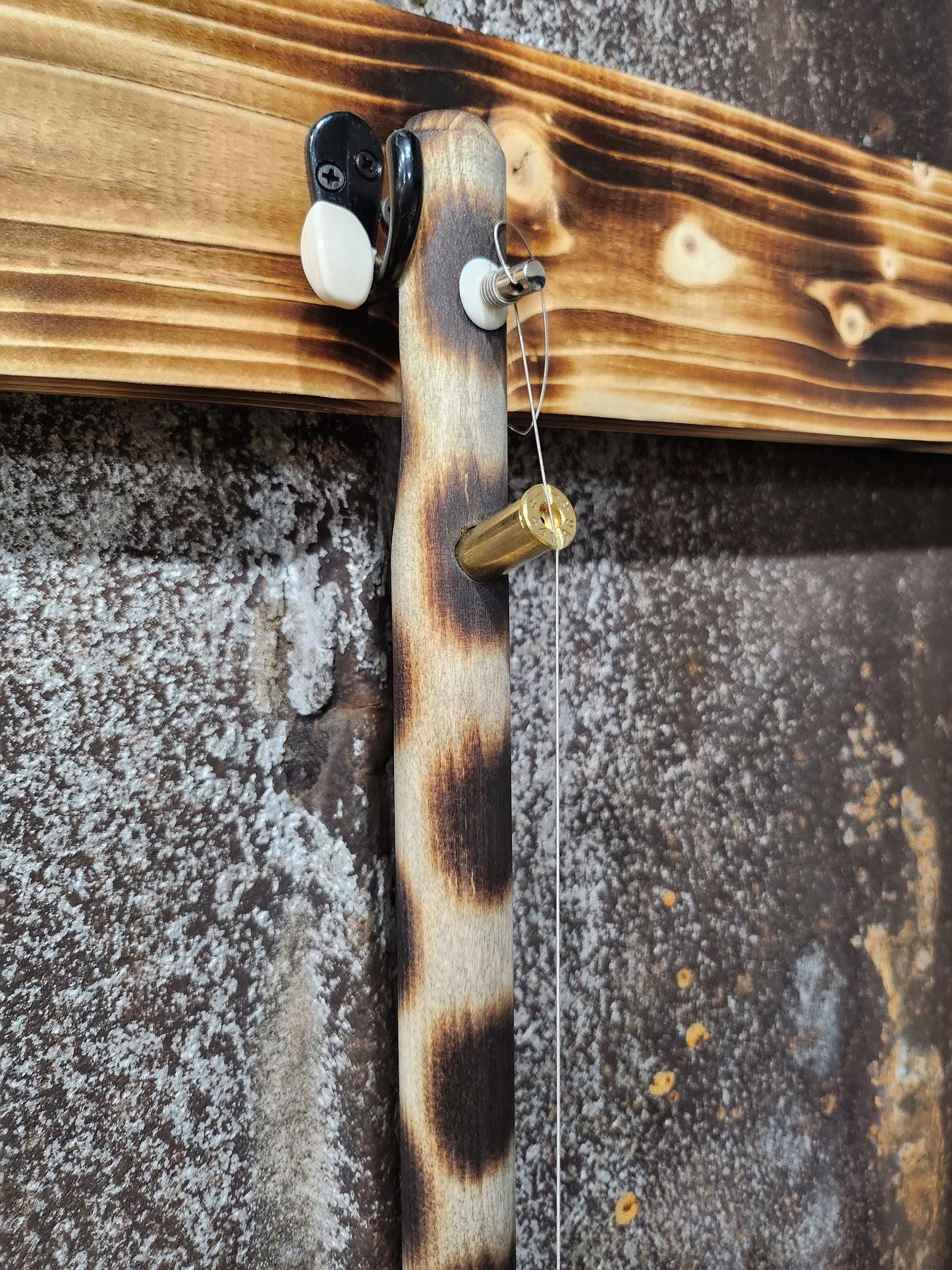 "Blue Grass" Premium Cigar Box Bullet Banjo