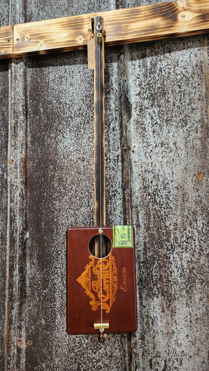 "Cammys' 2 Tone" Premier Cigar Box Bullet Banjo