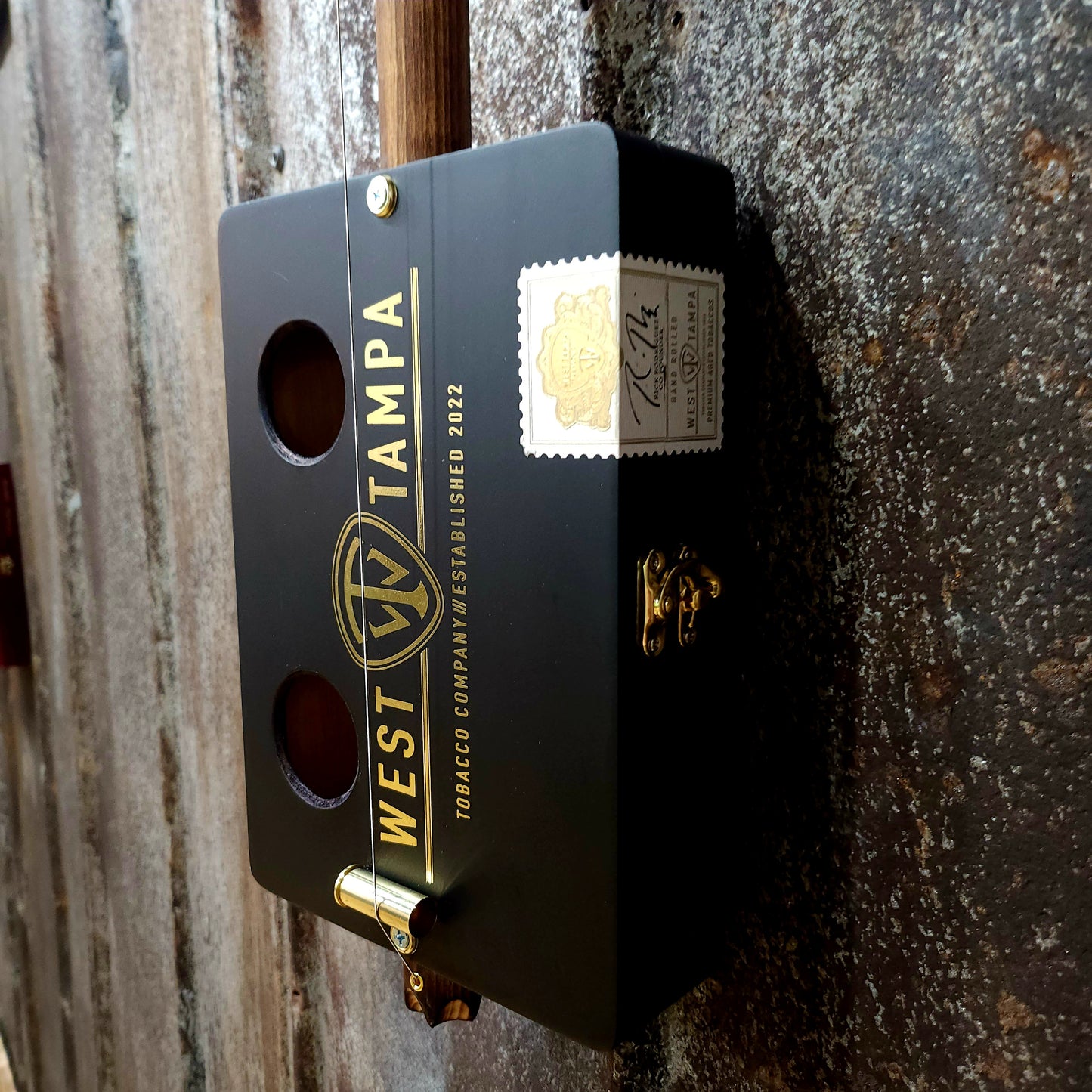 "Orb-Weaver" Mini Cigar Box Bullet Banjo