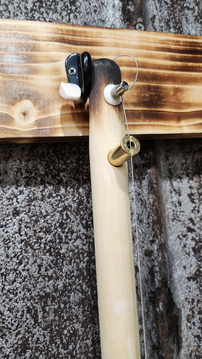 "Cheese Slice" Mini Cigar Box Bullet Banjo
