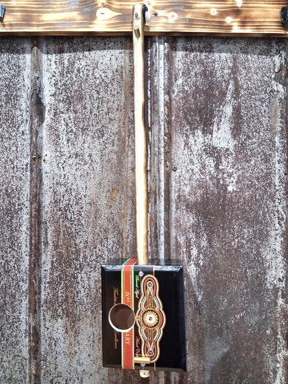 "Cue Vegas" Premium Cigar Box Bullet Banjo