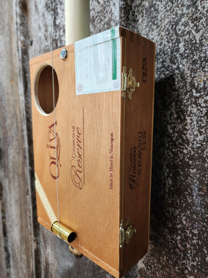 "Light Liva" Mini Cigar Box Bullet Banjo