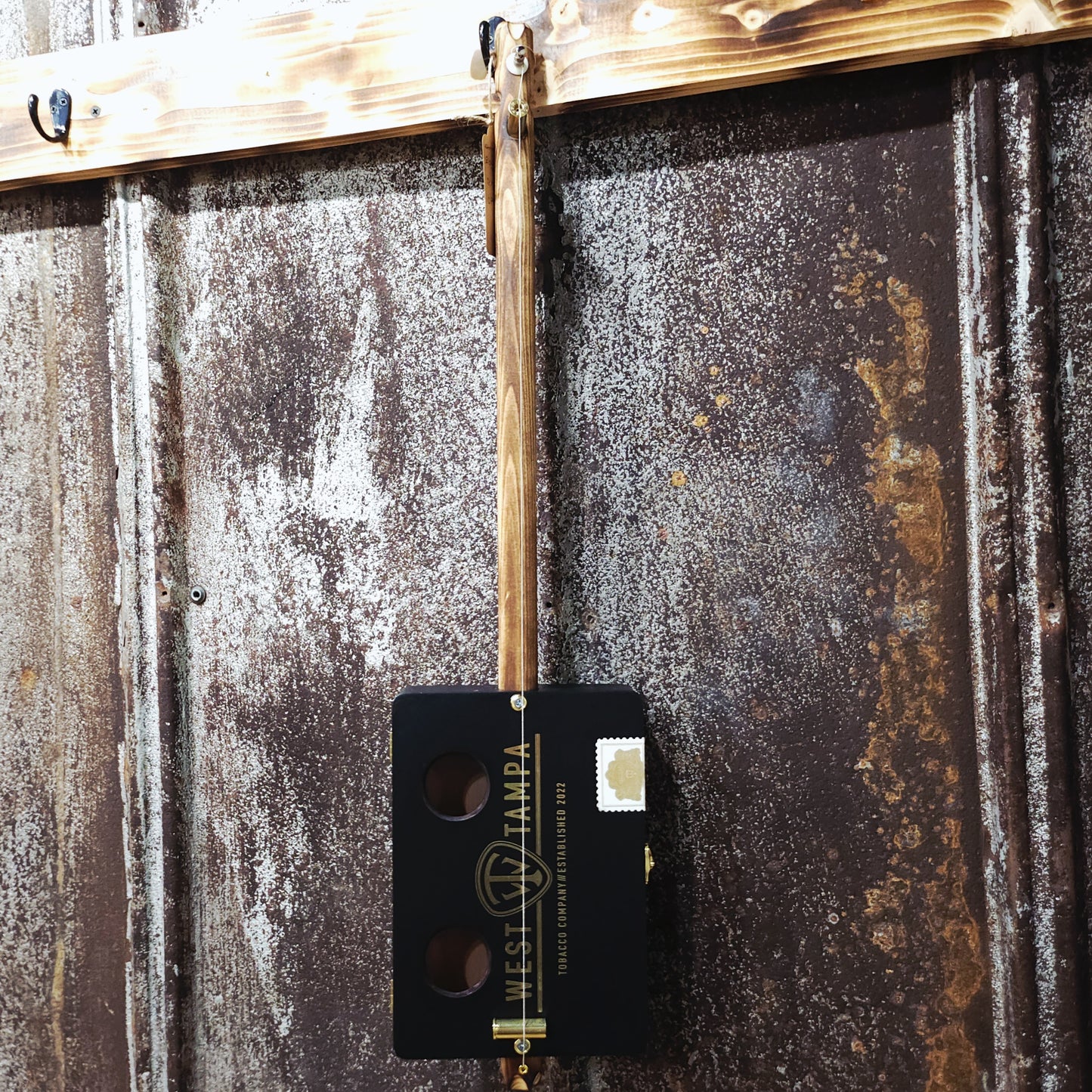 "Orb-Weaver" Mini Cigar Box Bullet Banjo