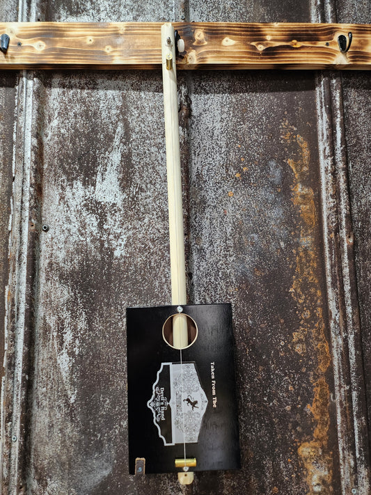 "The Handoff" Regular Cigar Box Bullet Banjo