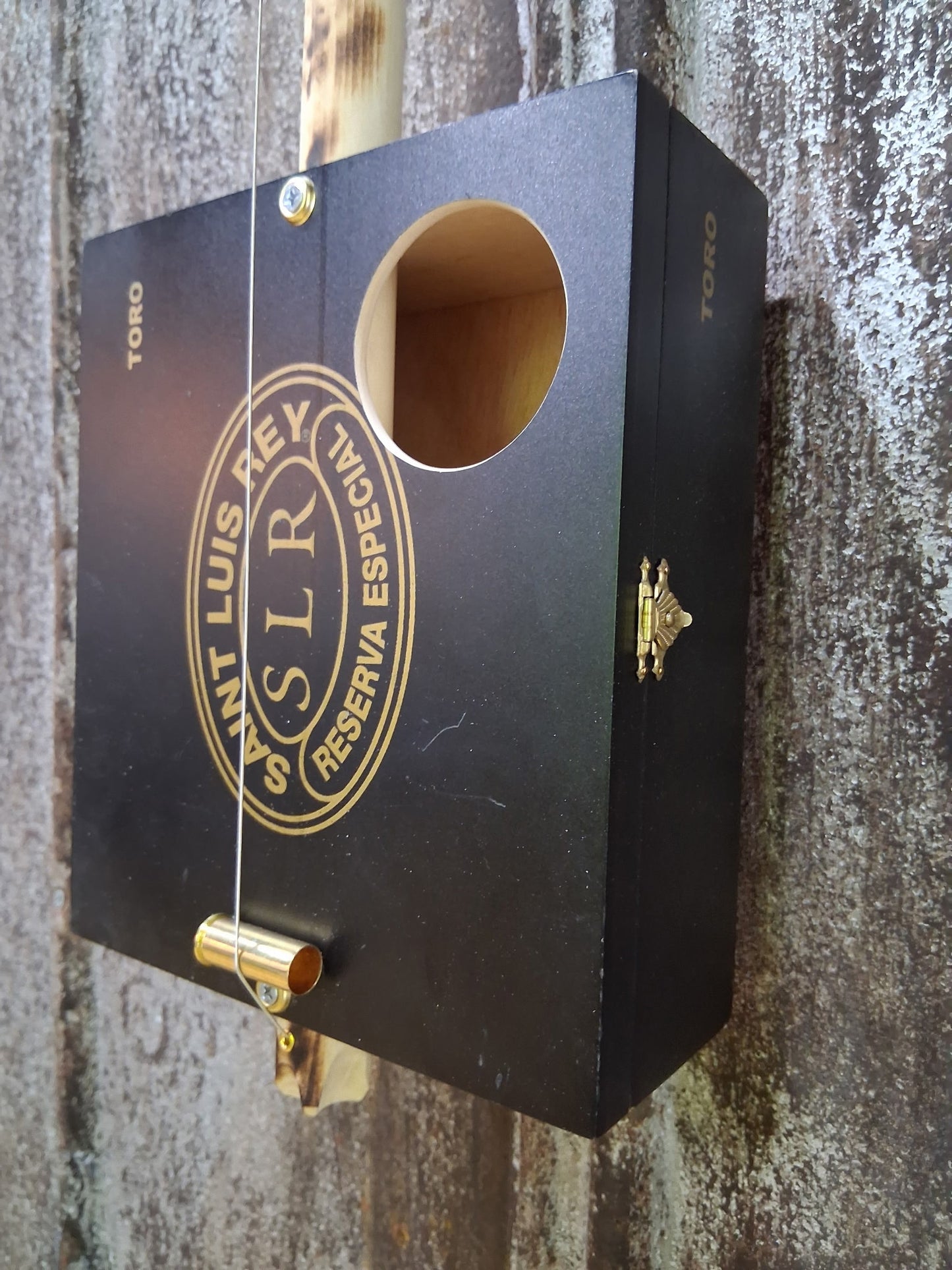 "The Garden Path" Electric Cigar Box Bullet Banjo